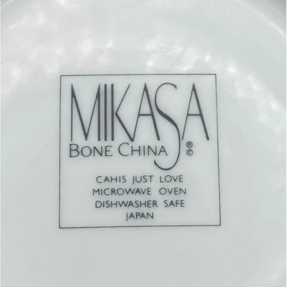 Mikasa Just Love Sugar Bowl w/ Lid Orange Pink Flowers Handles Bone China CAH15‎